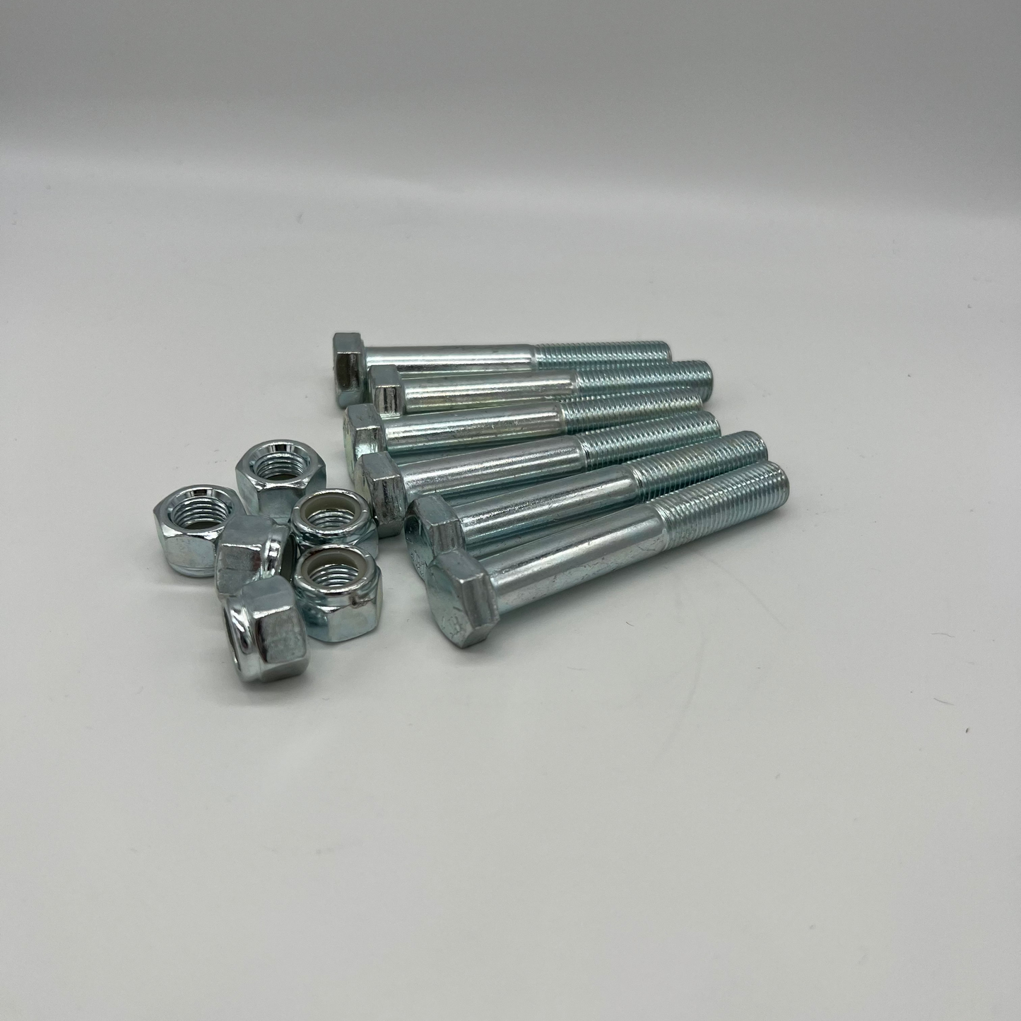 Rubber Doughnut Bolt Set x6 – Bolts & Nyloc Nuts (BZP)