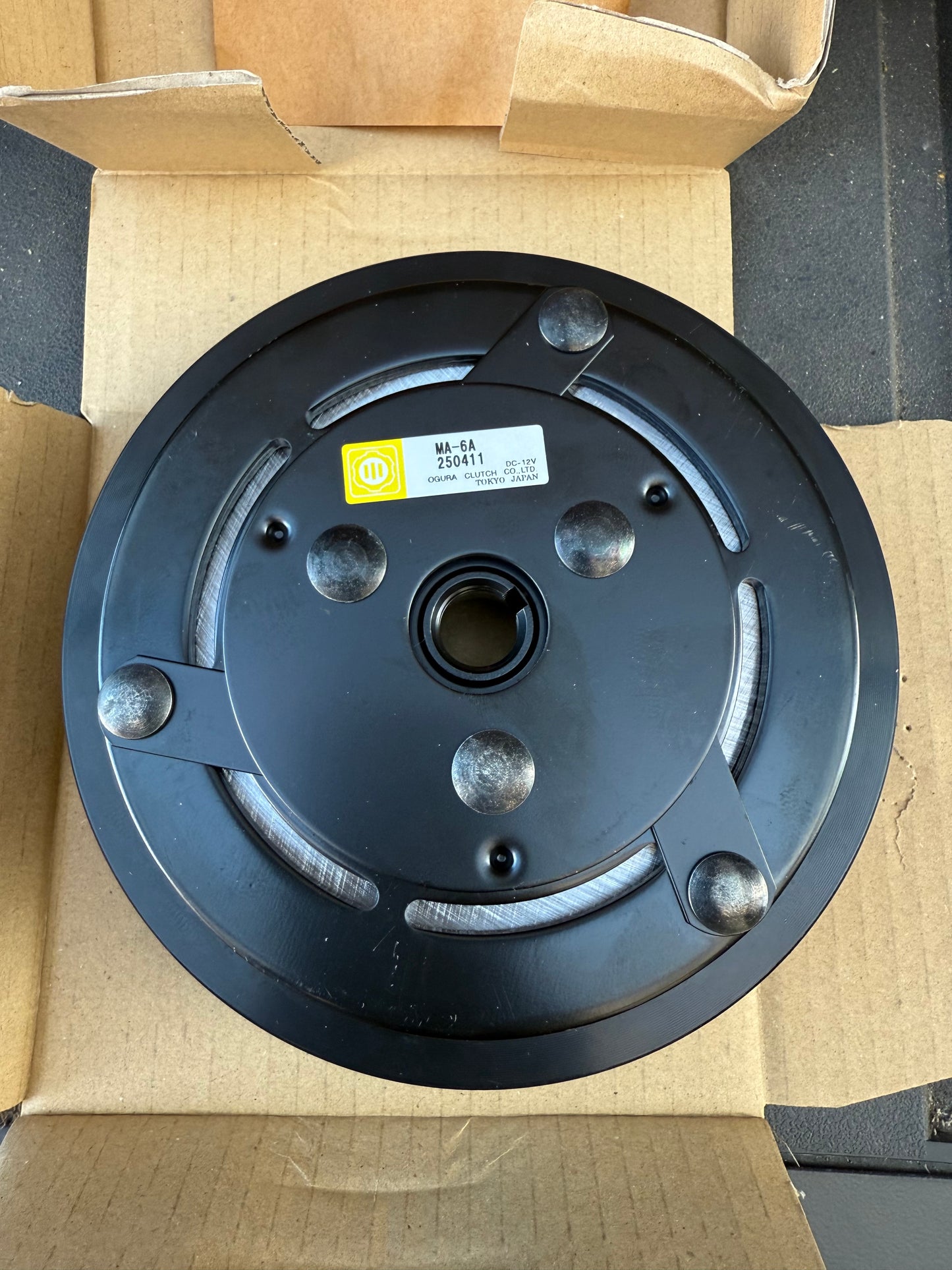 Ogura MA-6A Electromagnetic 3 Strap Clutch – Heavy-Duty Compressor & Machinery Clutch